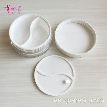Tarro de plástico de 50g + 50g para crema de ojos de máscara